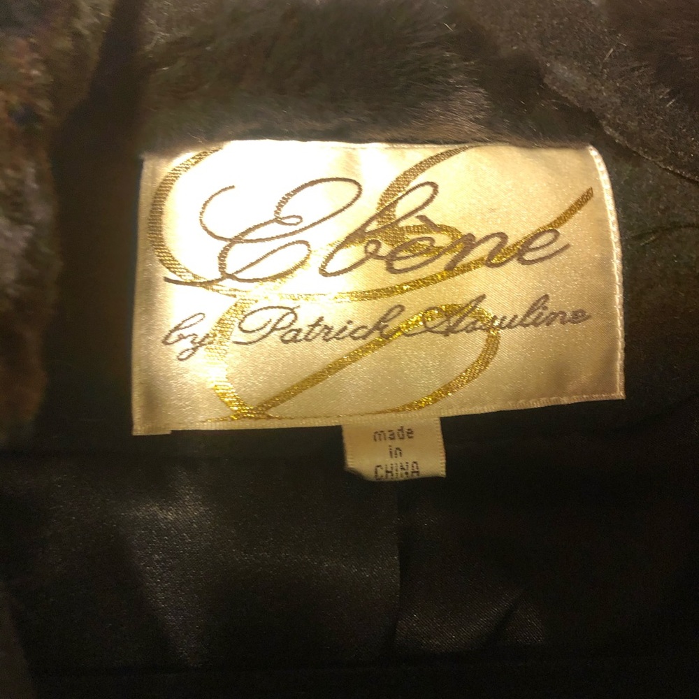 Beautifully stitched black jacket with a pop of color. - Picture 3 of 3